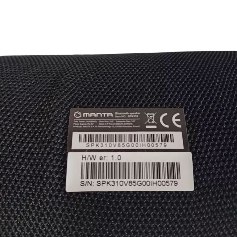 GŁOŚNIK MANTA SPK310 GWARANCJA!!!