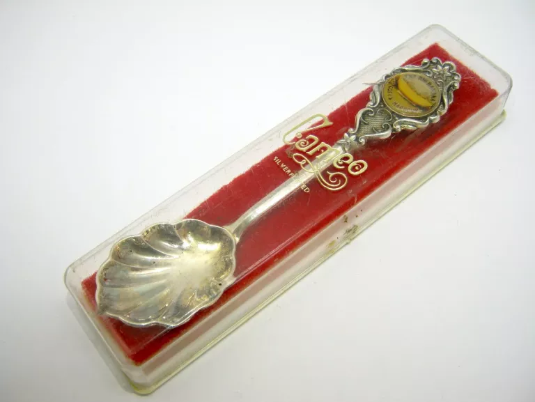 KOLEKCJONERSKA ŁYŻECZKA POSREBRZANA CAMEO SILVERPLATES UNIKAT!