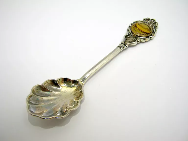 KOLEKCJONERSKA ŁYŻECZKA POSREBRZANA CAMEO SILVERPLATES UNIKAT!