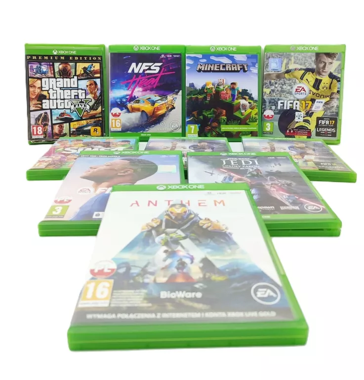 KONSOLA XBOX ONE S 1TB + 2 PADY + 9 GIER