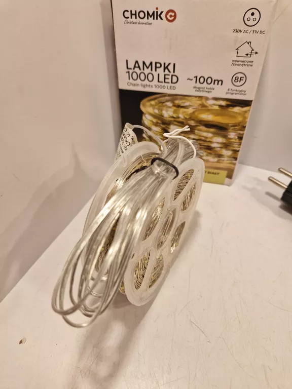 LAMPKI CHOINKOWE 100M CHOMIK 1000LED