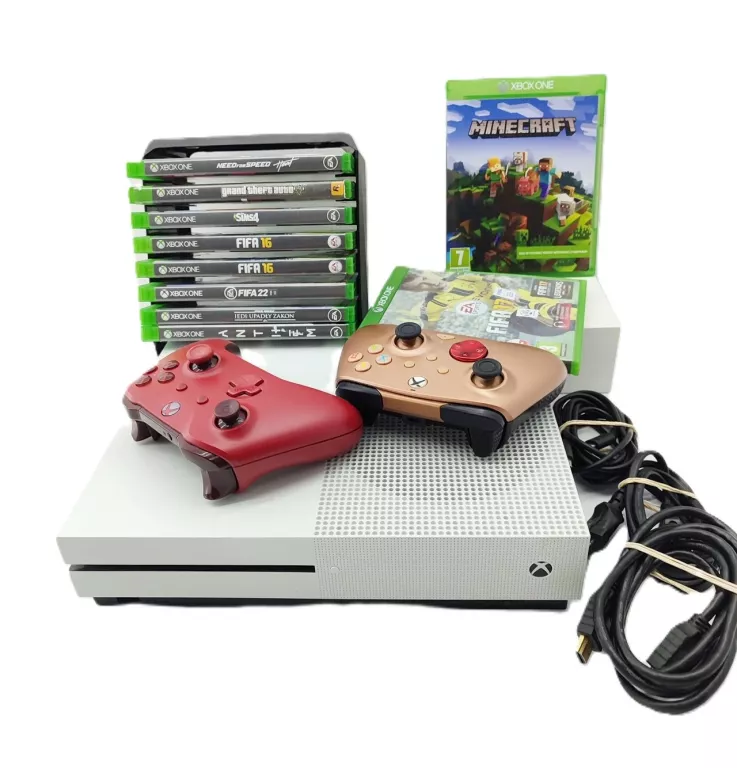 KONSOLA XBOX ONE S 1TB + 2 PADY + 9 GIER