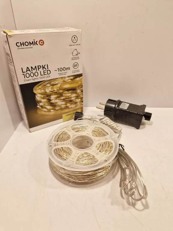 LAMPKI CHOINKOWE 100M CHOMIK 1000LED