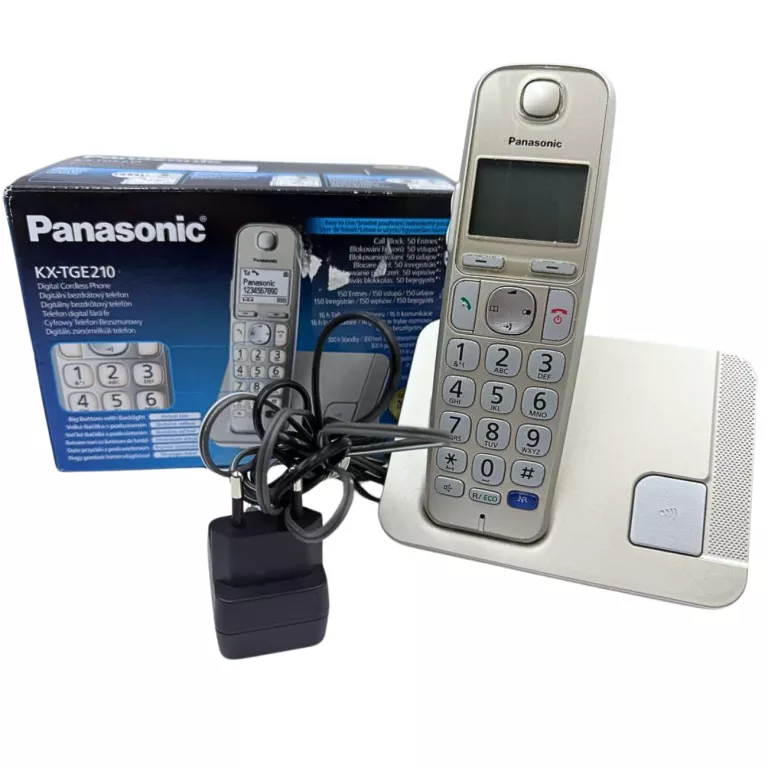TELEFON STACJONARNY DLA SENIORA PANASONIC KX-TGE210