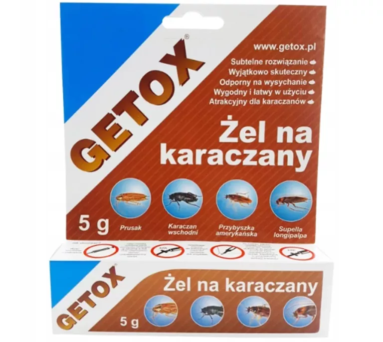 GETOX 5G ŻEL PASTA SPOSÓB NA KARACZANY KARALUCHY SKUTECZNY GEL