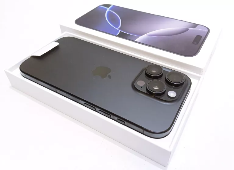 SMARTFON APPLE IPHONE 16 PRO 8 GB / 128 GB 5G CZARNY GWARANCJA!
