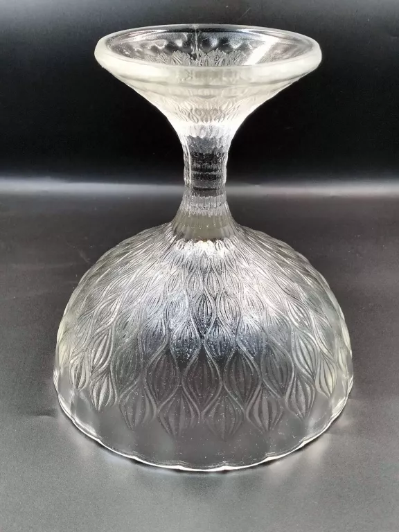 KRYSZTAŁOWA BOMBONIERA DUŻA KRYSZTAŁ PRL 20 CM