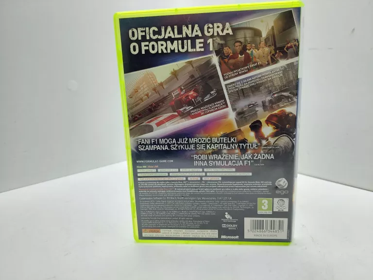 GRA NA XBOX 360 F1 2010