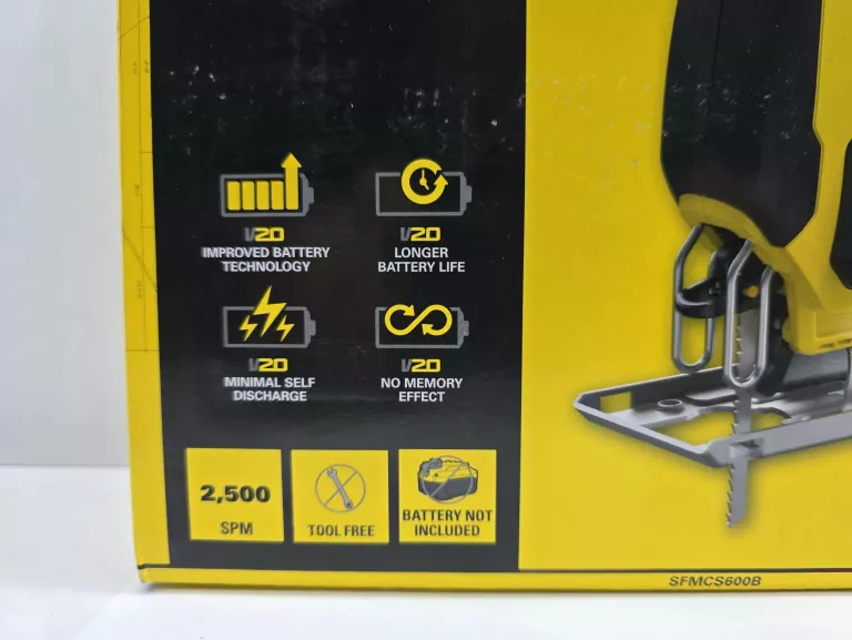WYRZYNARKA AKUMULATOROWA 18V FATMAX V20 STANLEY SFMCS600 (BODY) JAK NOWA!!
