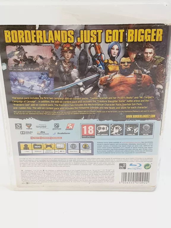 GRA PS3 BORDERLANDS 2 ADD-ON CONTENT PACK
