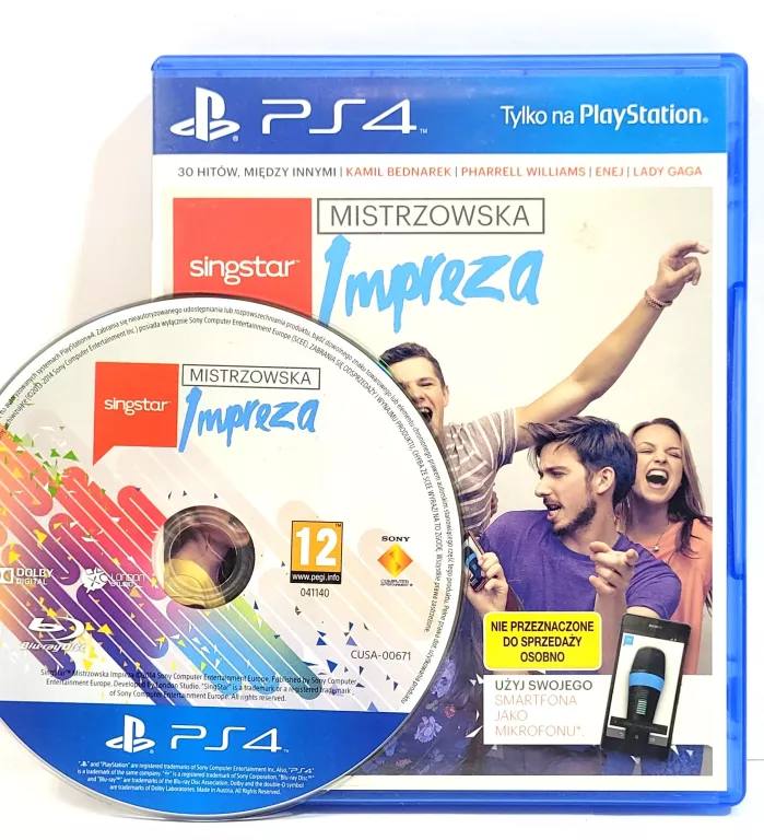 GRA PS4 SINGSTAR MISTRZOWSKA IMPREZA