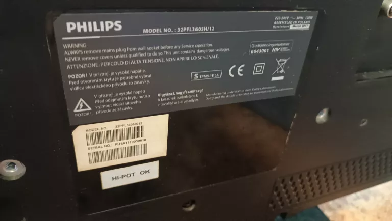 TELEWIZOR 32 CALE FULL HD PHILIPS 32PFL3605H-12