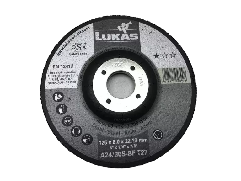 TARCZA WYPUKŁA LUKAS EN 12413 125X6,0X22,23MM