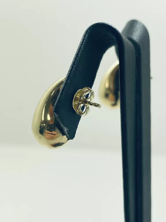ZŁOTE KOLCZYKI KROPLE SZTYFT P.585 W.2,22 G