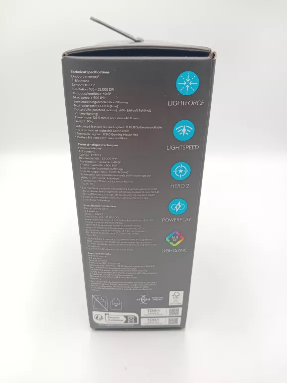 MYSZ LOGITECH G PRO 2 LIGHTSPEED GAMINGOWA CZARNA BEZPRZEWODOWA