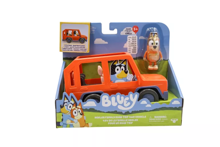 POJAZD MOOSE TOYS BLUEY HEELER FAMILY ROAD TRIP 4WD VEHICLE