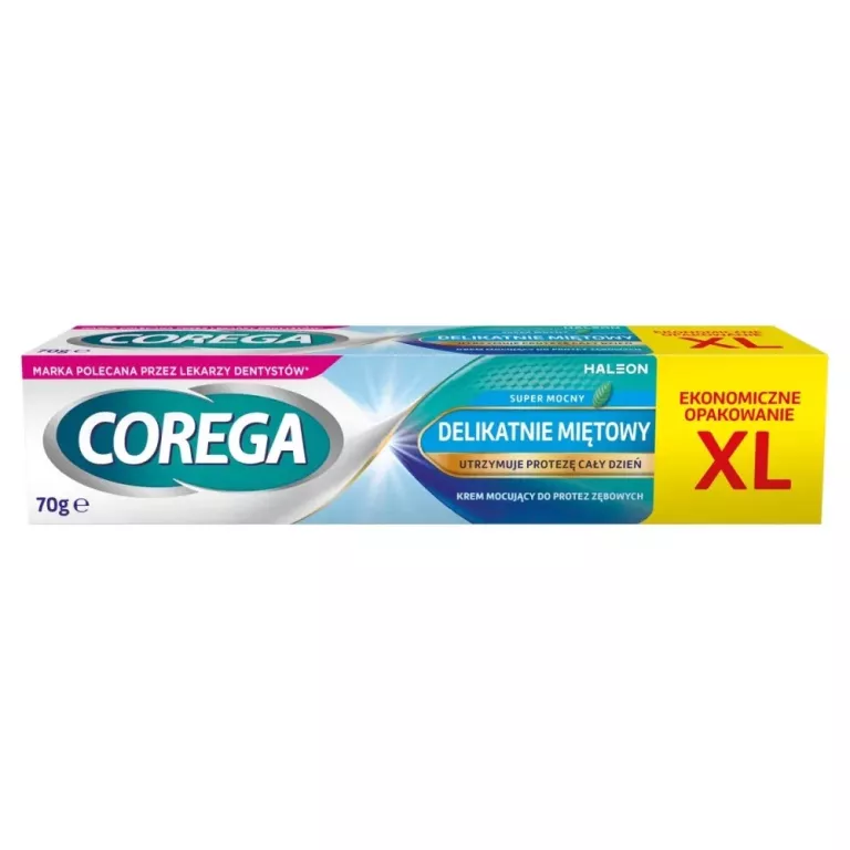 KREM MOCUJĄCY DO PROTEZ COREGA SUPER MOCNY DELIKATNIE MIĘTOWY 70 G