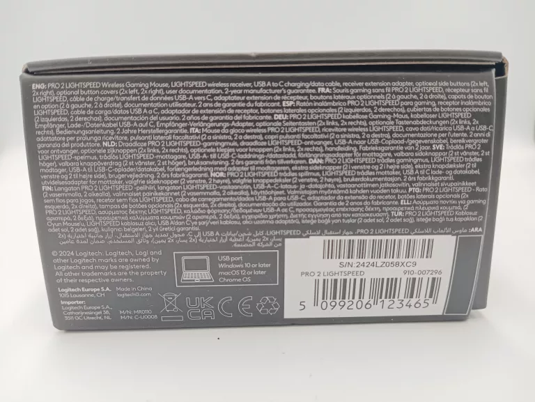 MYSZ LOGITECH G PRO 2 LIGHTSPEED GAMINGOWA CZARNA BEZPRZEWODOWA