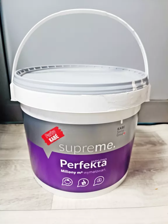 FARBA AKRYLOWA ŚCIENNA KABE 15 L BIAŁY MAT