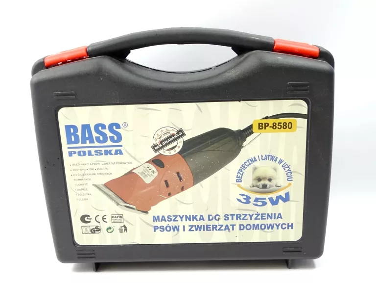 MASZYNKA DO STRZYŻENIA PSÓW I ZWIERZĄT DOMOWYCH BASS BP-8580