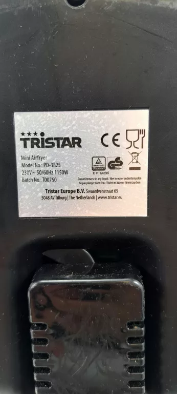 FRYTKOWNICA BEZTŁUSZCZOWA TRISTAR PD 3825 1150,00 W