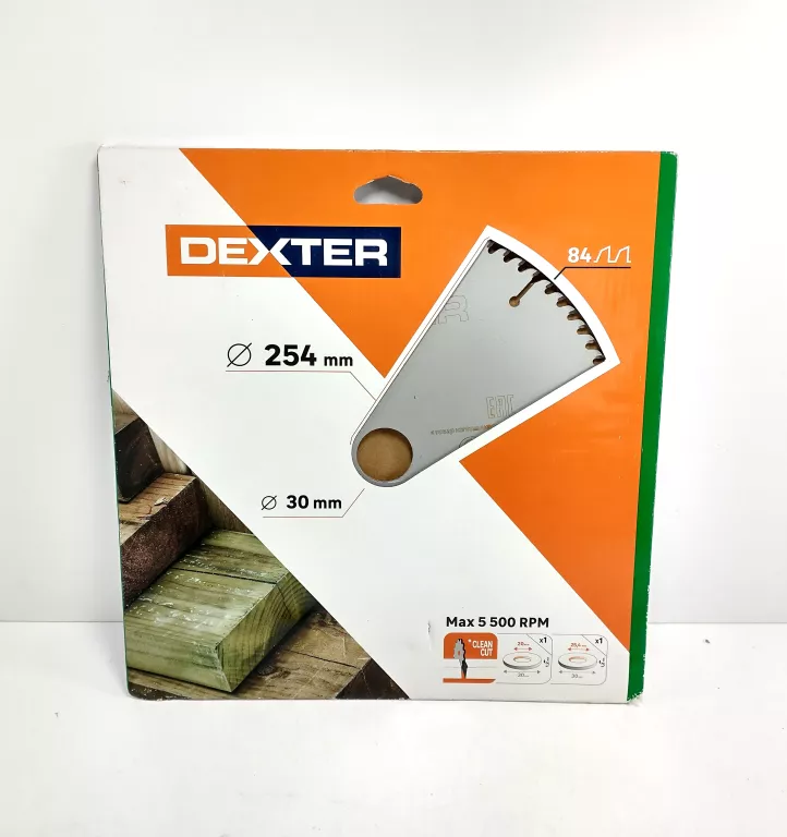 TARCZA DO CIĘCIA DREWNA DEXTER 254X30 MM 84T
