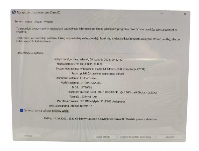 LAPTOP LG GRAM 14 2-IN-1 14T90N-R.AAS8U1 I7-10510U