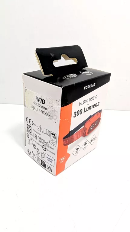 LATARKA CZOŁOWA FORCLAZ HL500 USB-C 300 LUMENÓW CZERWONA