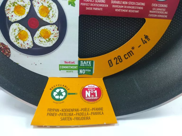 PATELNIA TEFAL 28CM TYTANOWA