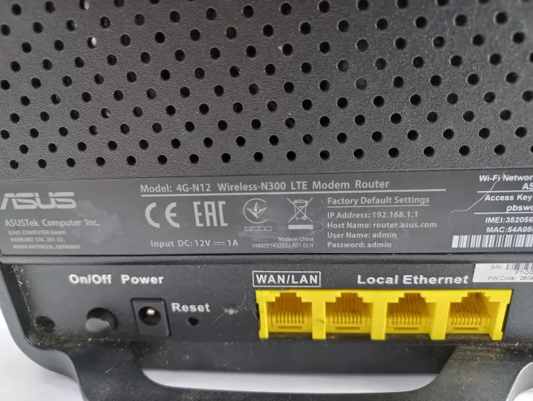 ROUTER ASUS 4G-N12
