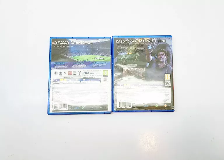 ZESTAW GIER PS4 FIFA 19 + UNCHARTED 4 KRES ZŁODZIEJA