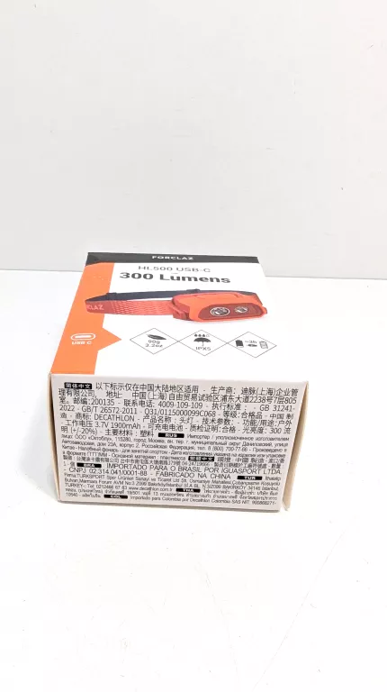 LATARKA CZOŁOWA FORCLAZ HL500 USB-C 300 LUMENÓW CZERWONA