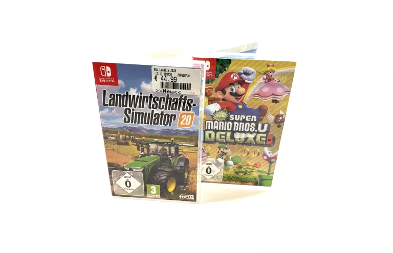 ZESTAW GIER NINTENDO SWITCH! SUPER MARIO BROS DELUXE FARMING SIMULATOR 20