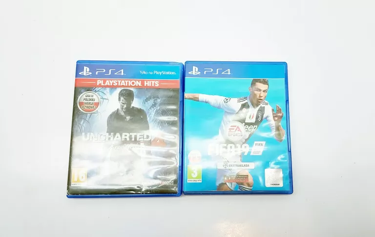 ZESTAW GIER PS4 FIFA 19 + UNCHARTED 4 KRES ZŁODZIEJA
