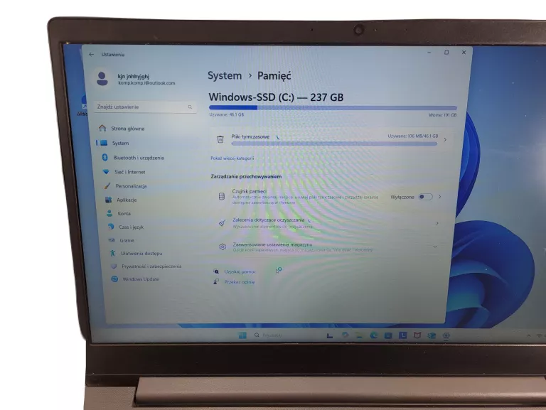 LAPTOP LENOVO V15 IIL 8GB/256GB SSD I3 10GEN ŁADOWARKA