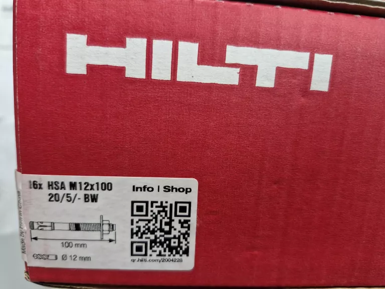 KOTWA KLINOWA HILTI 16X HAS M12X100