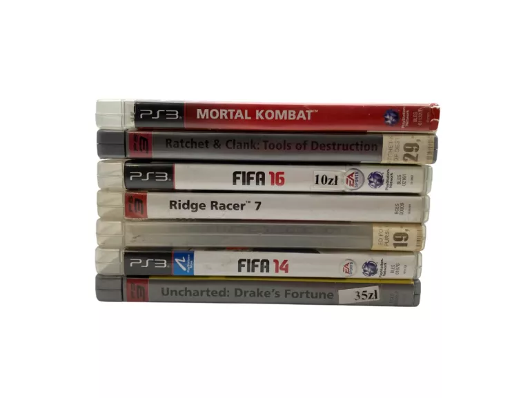 KONSOLA SONY PLAYSTATION 3 SLIM CECH-3004B 300GB + 2 PADY + 7 GIER