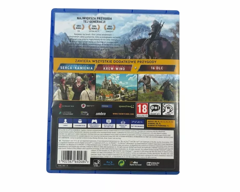 GRA SONY PS4 WIEDŹMIN 3 III DZIKI GON