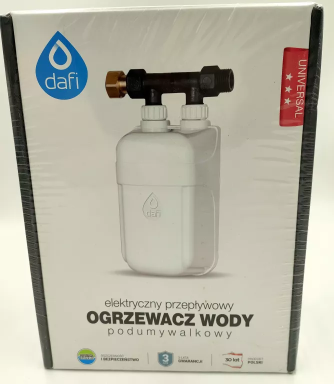 PODGRZEWACZ WODY DAFI 7,3KW Z NYPLAMI FOLIA