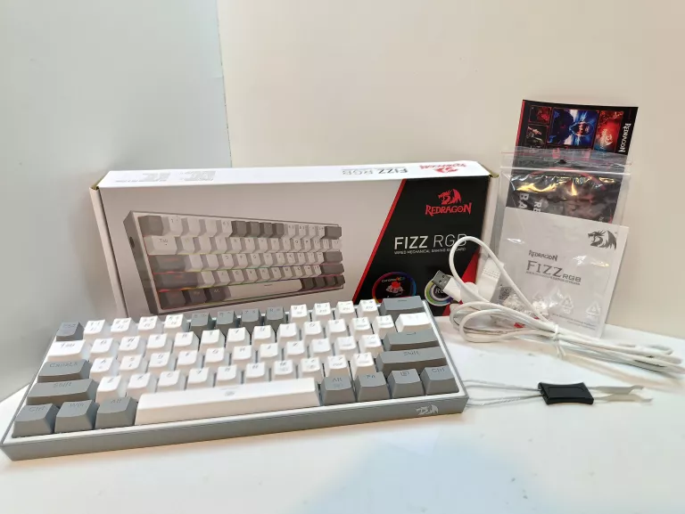 KLAWIATURA MECHANICZNA REDRAGON K617 FIZZ RGB RED BOX SWITCH / KOMPLET
