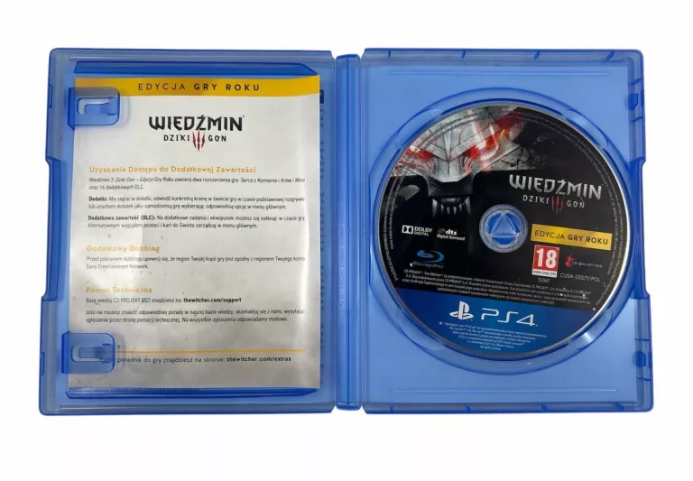 GRA SONY PS4 WIEDŹMIN 3 III DZIKI GON