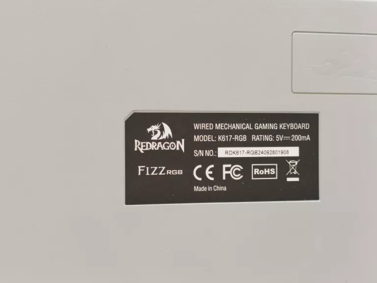 KLAWIATURA MECHANICZNA REDRAGON K617 FIZZ RGB RED BOX SWITCH / KOMPLET