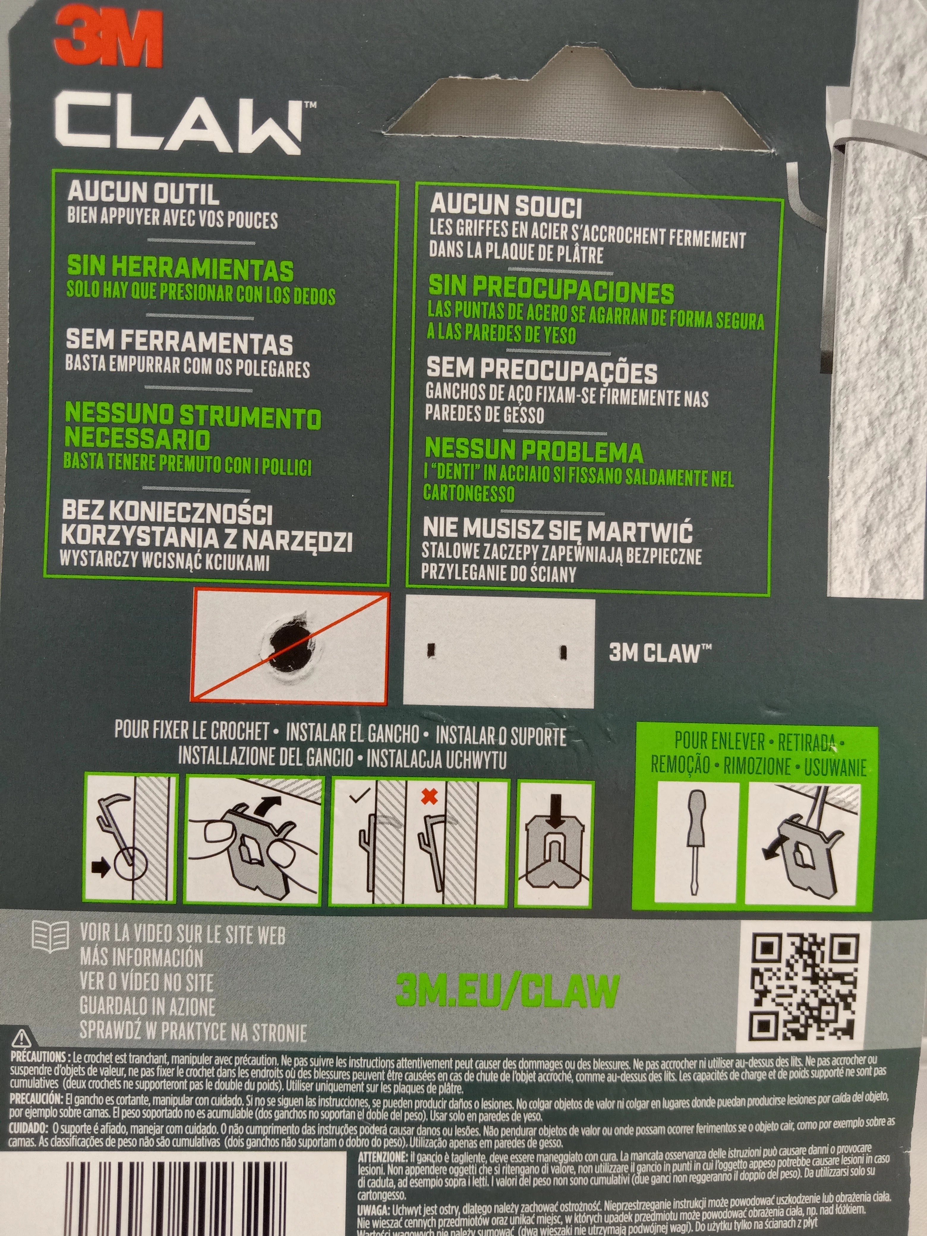 uchwyt-na-plyte-karton-gips-3m-claw-11kg-ean-gtin-4064035002329