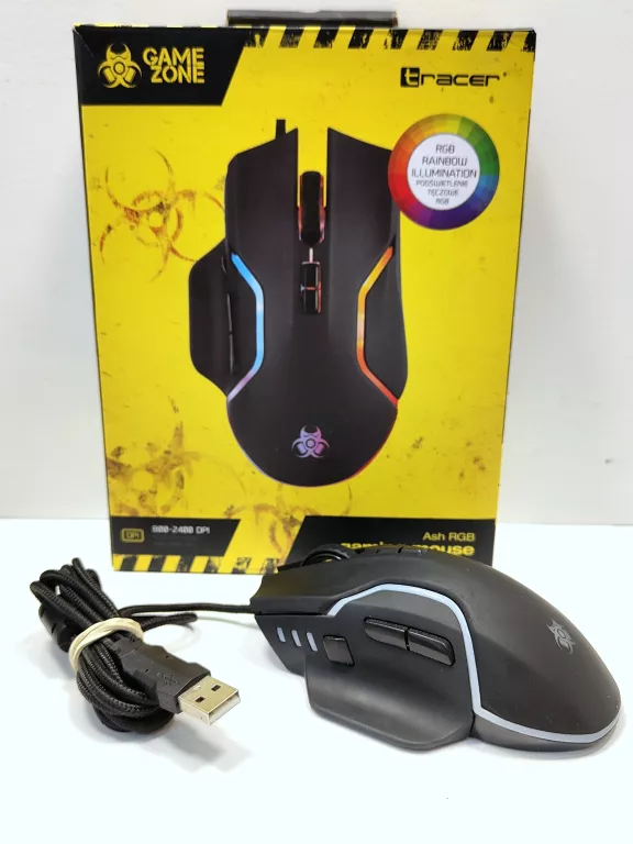 TRACER MYSZ OPTYCZNA GAMEZONE ASH RGB