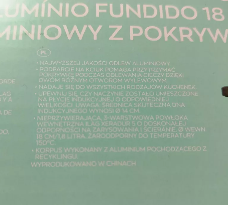 GARNEK ALUMINIOWY Z POKRYWA CROFTON
