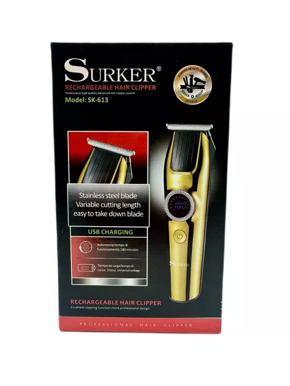 MASZYNKA DO STRZYŻENIA, TRYMER SURKER SK-613