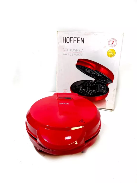 GOFROWNICA HOFFEN WM-4206 CZERWONA ZOO 6 GOFRÓW 1200W NON-STICK POWŁOKA