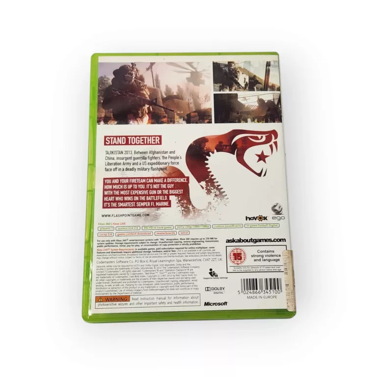 XBOX 360 OPERATION FLASHPOINT RED RIVER
