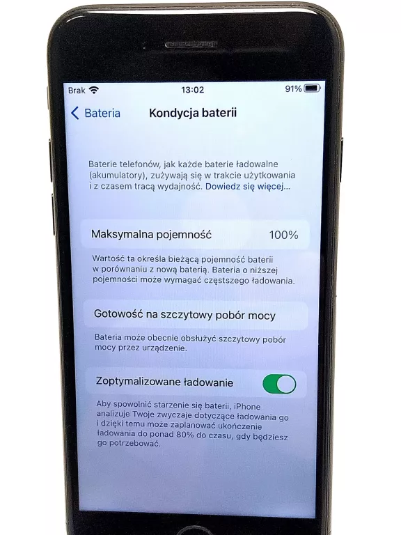 TELEFON IPHONE 7 128GB + ŁADOWARKA, BATERIA 100%