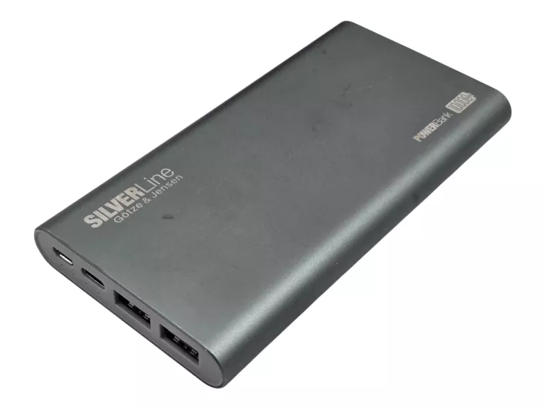 POWERBANK GÖTZE & JENSEN 10000MAH SILVER LINE PZMI11G MICRO-USB USB-C